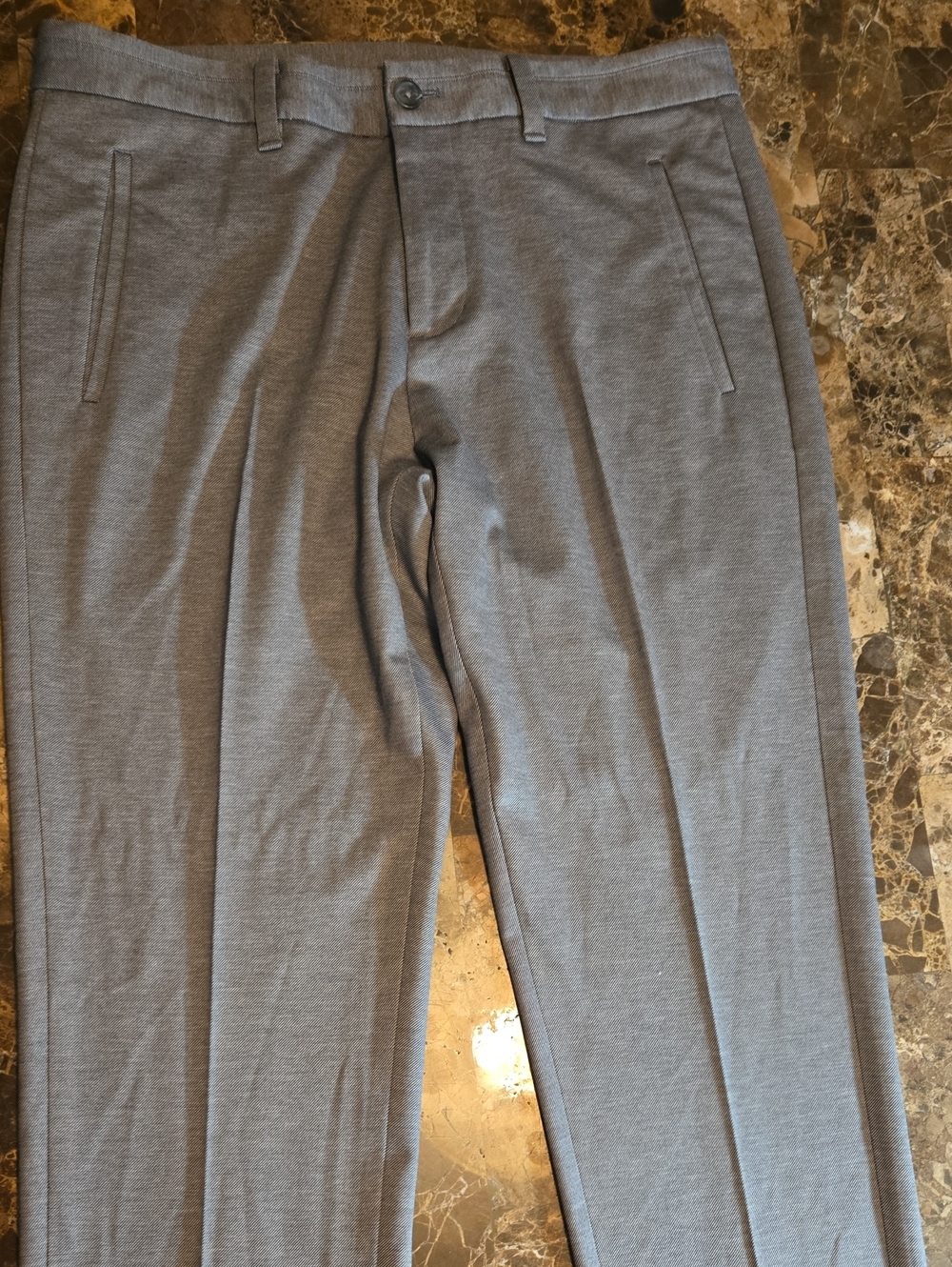 Calvin Klein Gray Dress Pants Body Fit Mens 32